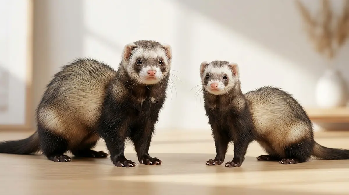 体格・大きさの違い|フェレットのオスとメスを比較