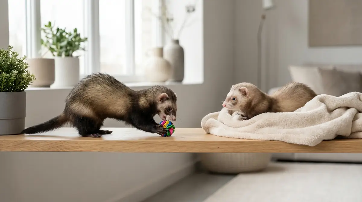 性格・行動の違い|フェレットのオスとメスの傾向