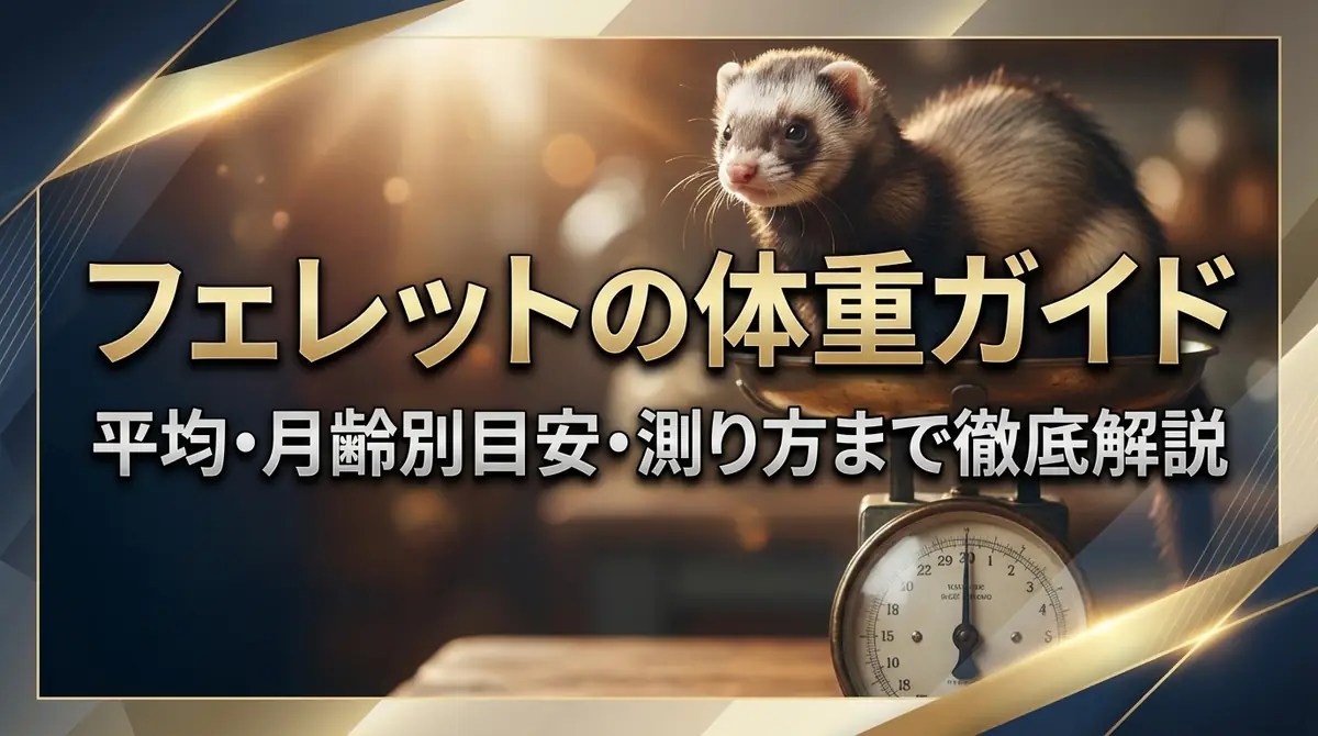 フェレットの体重ガイド|平均・月齢別目安・測り方まで徹底解説