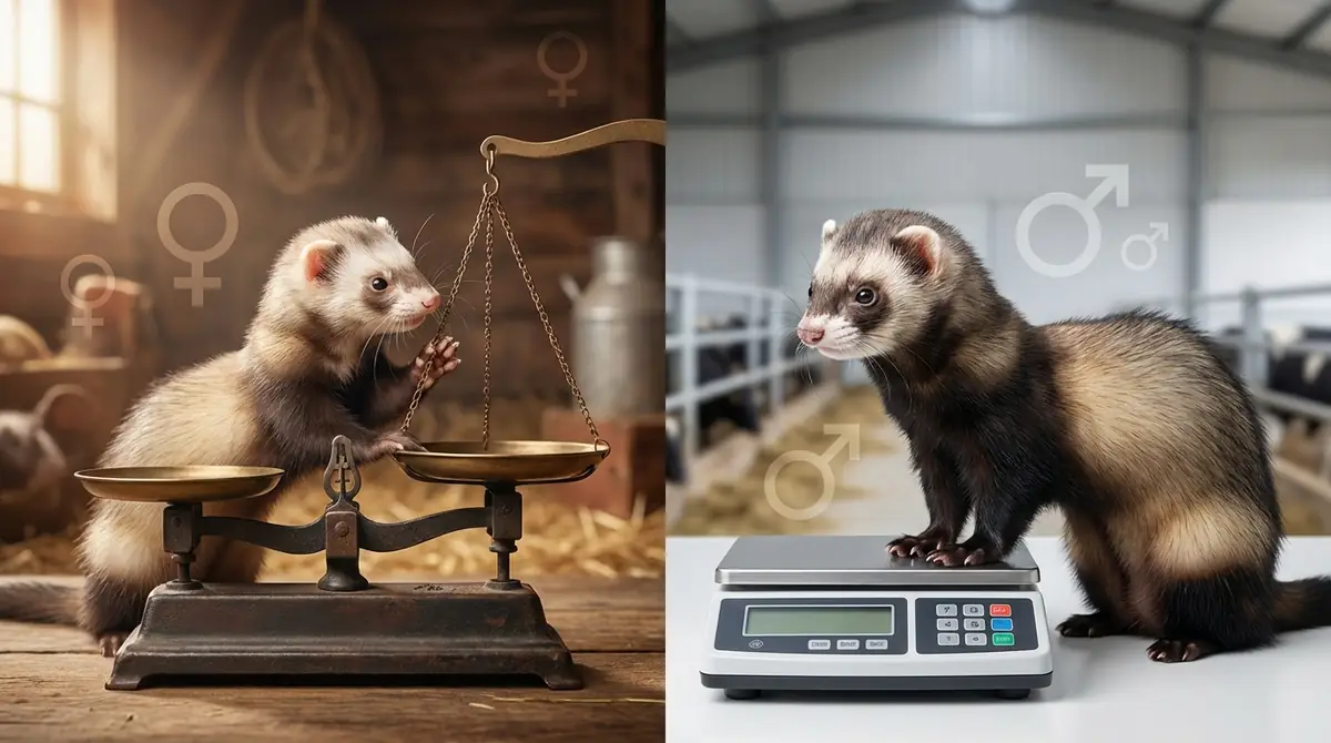 【性別・ファーム別】フェレットの体重を詳しく比較
