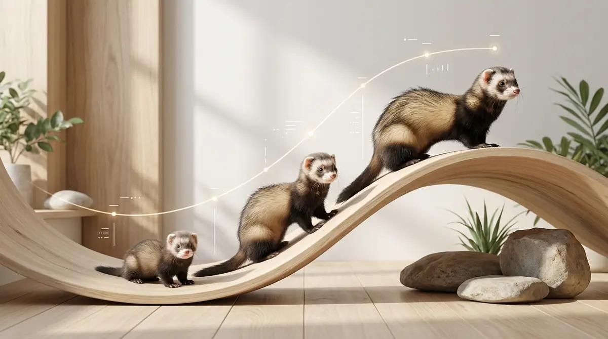 【月齢別】フェレットの体重推移と成長曲線