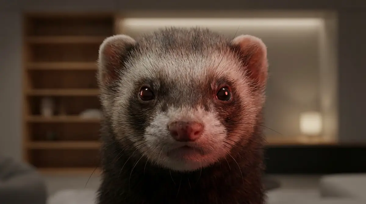 フェレットの目が光る・赤く見える理由