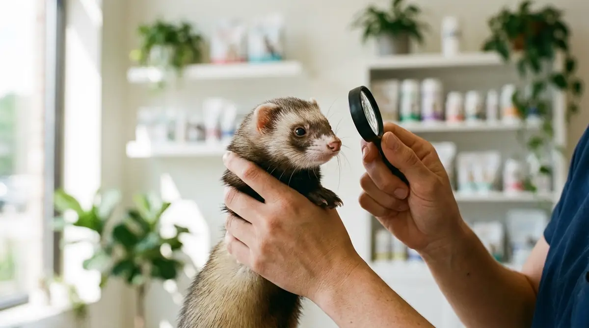 フェレットの目の健康チェックと日常ケアの基本