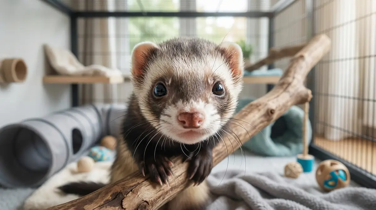 フェレットの目の特性を活かした飼育のコツ