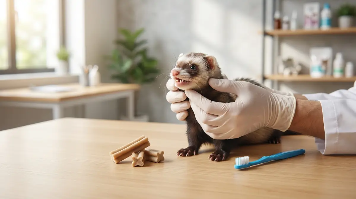 フェレットの歯の生え変わり時期と注意点