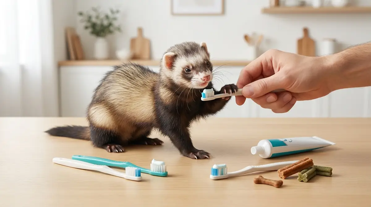 フェレットが歯磨きを嫌がるときの対処法