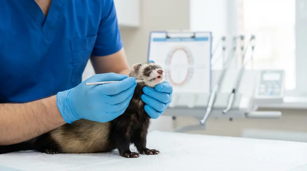 フェレットの歯石除去は病院で｜費用と流れ
