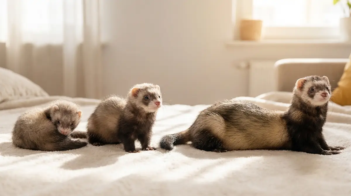 ベビーから成体まで｜フェレットの成長と大きさの変化