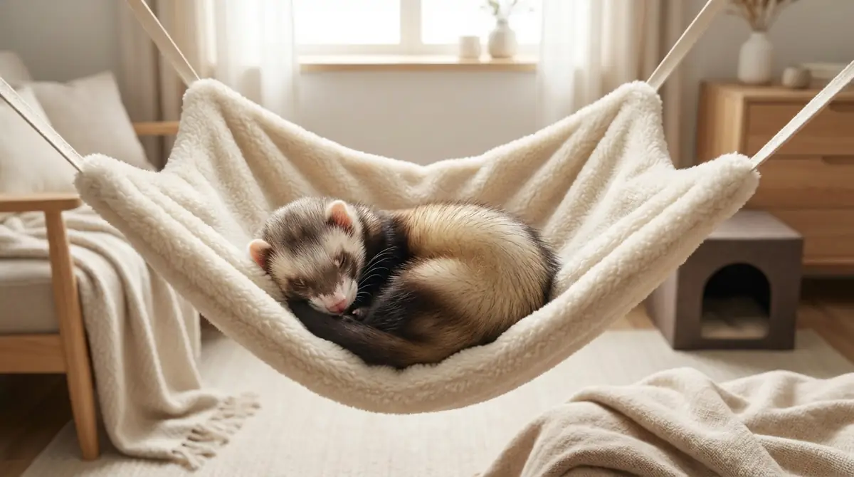 フェレットがぐっすり眠れる環境の作り方