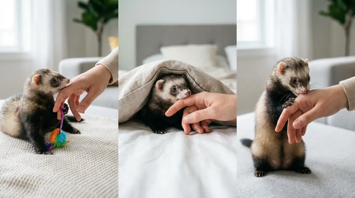 フェレットが噛むときの対処法【理由別】