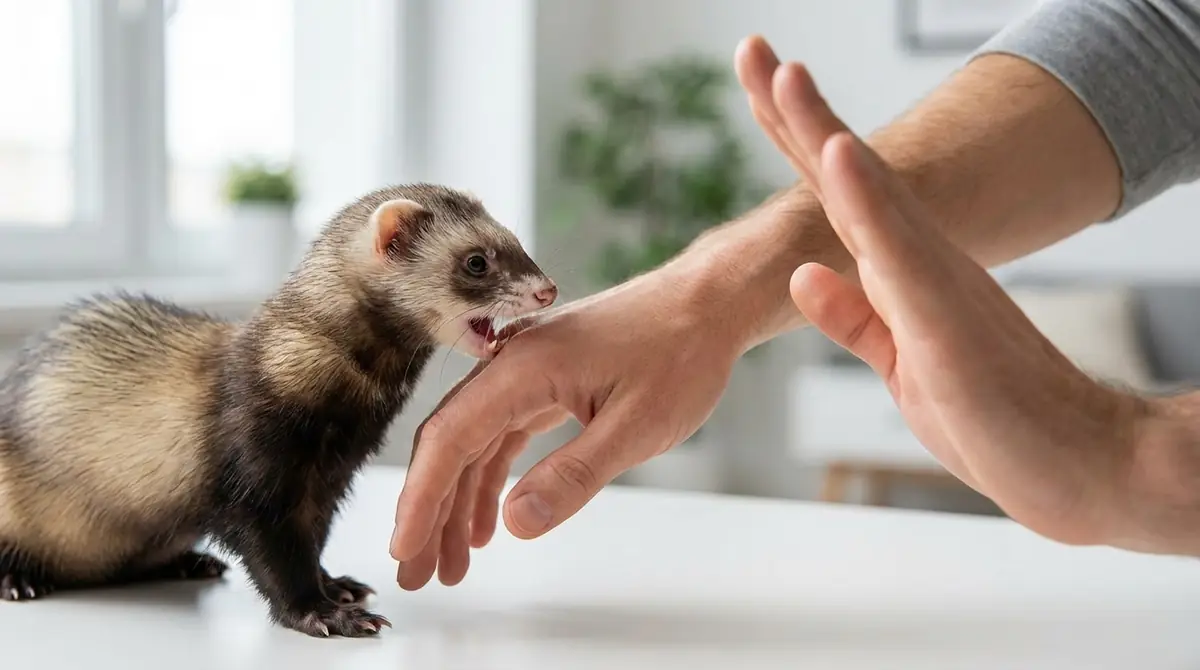 フェレットが噛むときにやってはいけないNG対応3つ