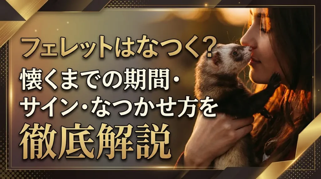 フェレットはなつく？懐くまでの期間・サイン・なつかせ方を徹底解説