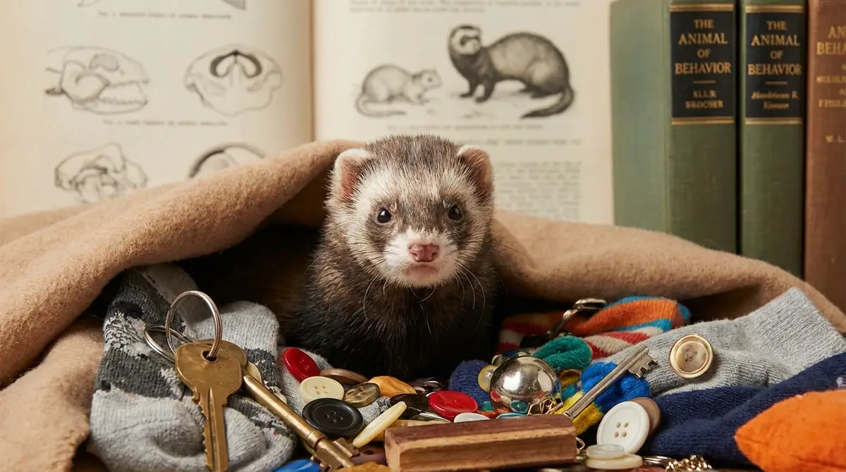 フェレットが物を隠す習性の科学的背景