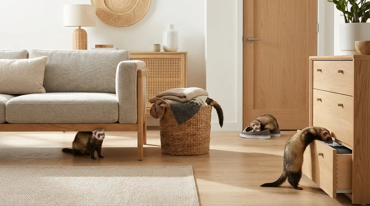 フェレットの定番隠し場所10選【ここを探せば見つかる】