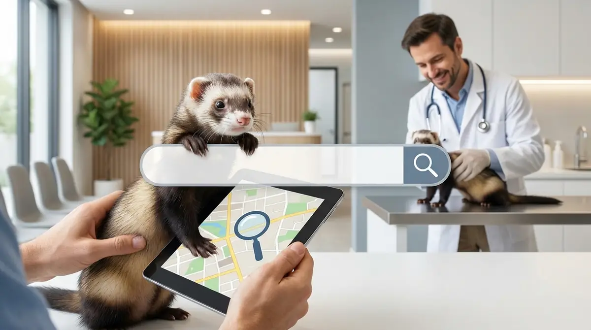フェレットの病気に対応できる病院の探し方