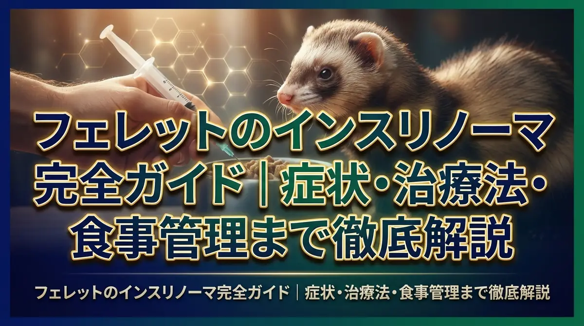 フェレットのインスリノーマ完全ガイド｜症状・治療法・食事管理まで徹底解説