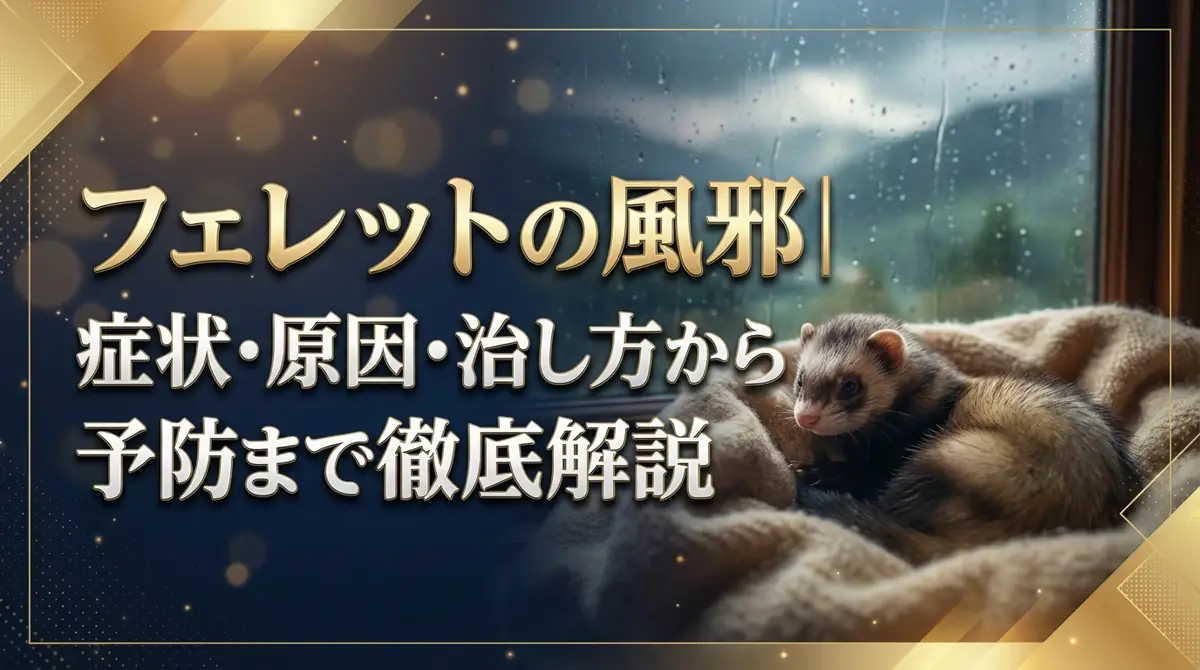 フェレットの風邪|症状・原因・治し方から予防まで徹底解説