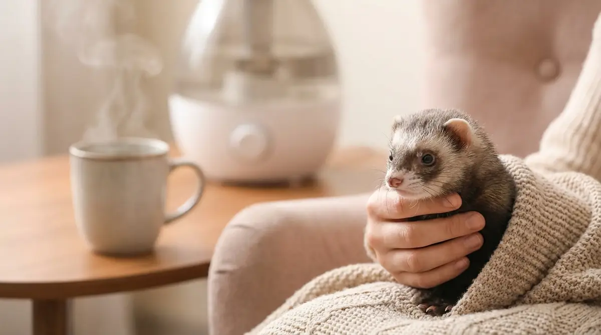 フェレットは風邪をひく?人間からうつる?【結論】