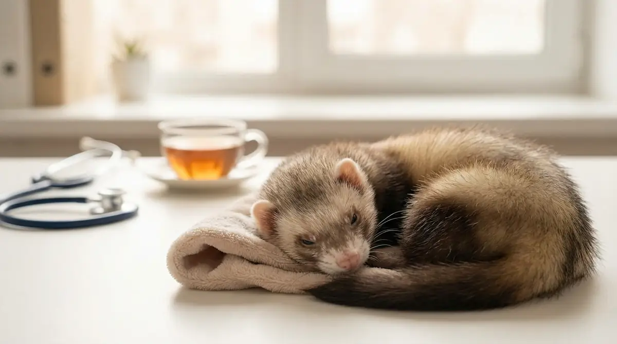 フェレットの風邪の症状|初期サイン〜重症化の見分け方