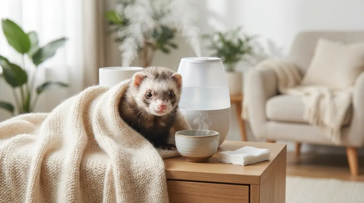 フェレットが風邪をひいたときの対処法【自宅ケア】