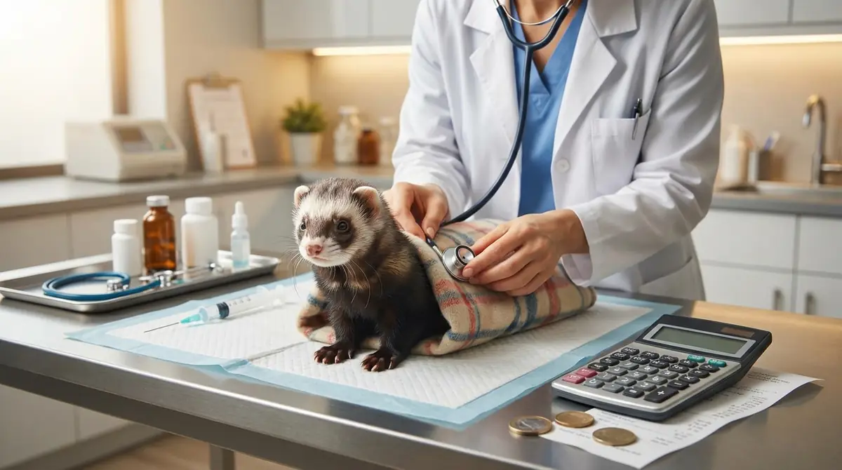 フェレットの風邪の治療内容と治療費の目安