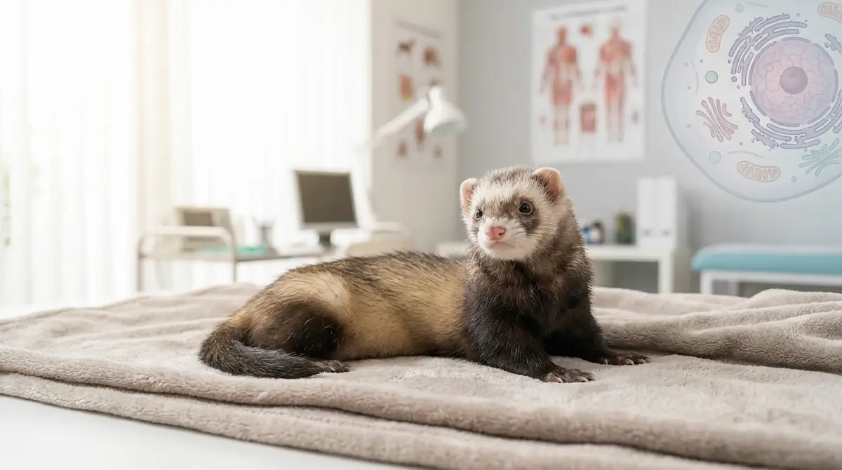 フェレットの副腎腫瘍とは?原因となりやすい理由