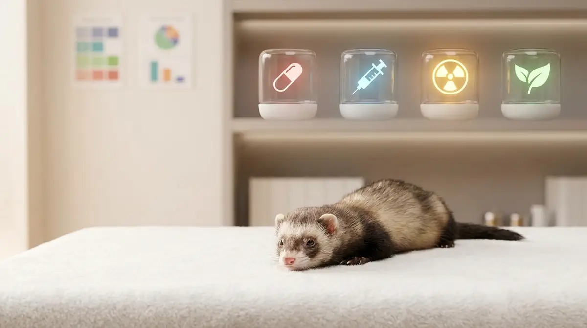 フェレットのリンパ腫|4つの治療法を徹底比較