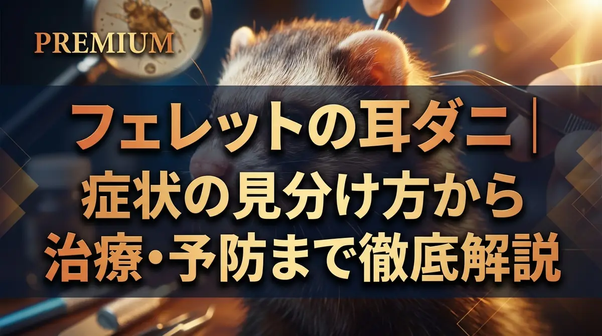 フェレットの耳ダニ|症状の見分け方から治療・予防まで徹底解説