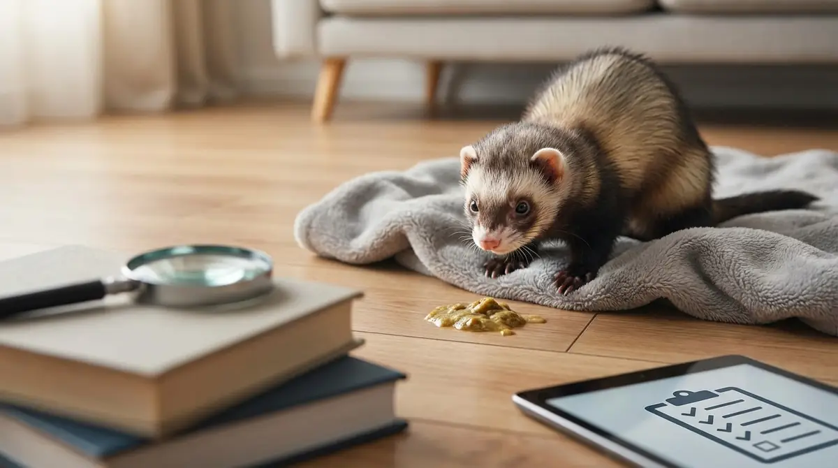 【緊急】フェレットが吐いた！まず確認すべき5つの危険サイン