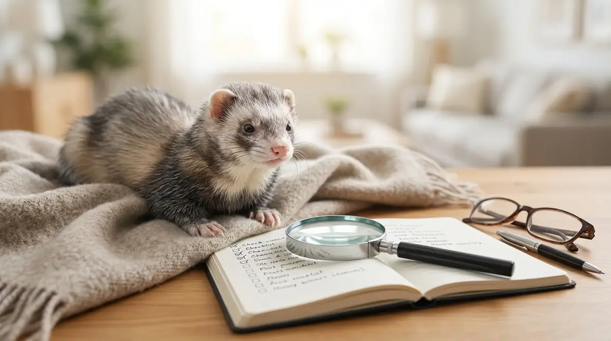 【セルフチェック】フェレットの老化サイン診断リスト