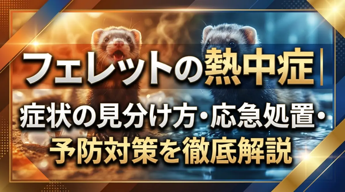 フェレットの熱中症｜症状の見分け方・応急処置・予防対策を徹底解説