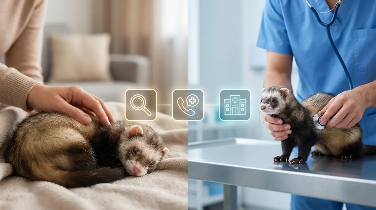 フェレットの腸閉塞を疑ったらすぐやるべき対処法【3ステップ】