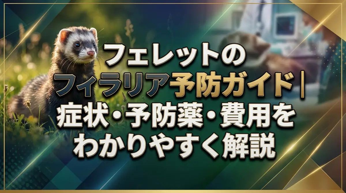 フェレットのフィラリア予防ガイド｜症状・予防薬・費用をわかりやすく解説