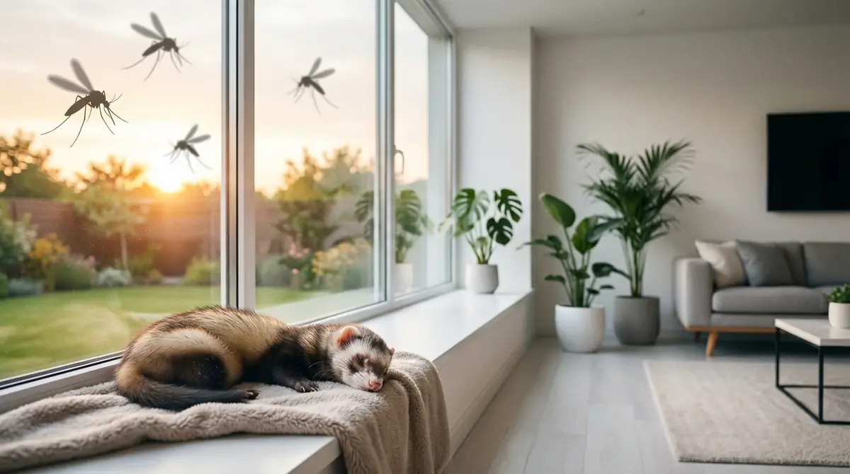 フェレットもフィラリアに感染する｜室内飼いでも予防が必要な理由