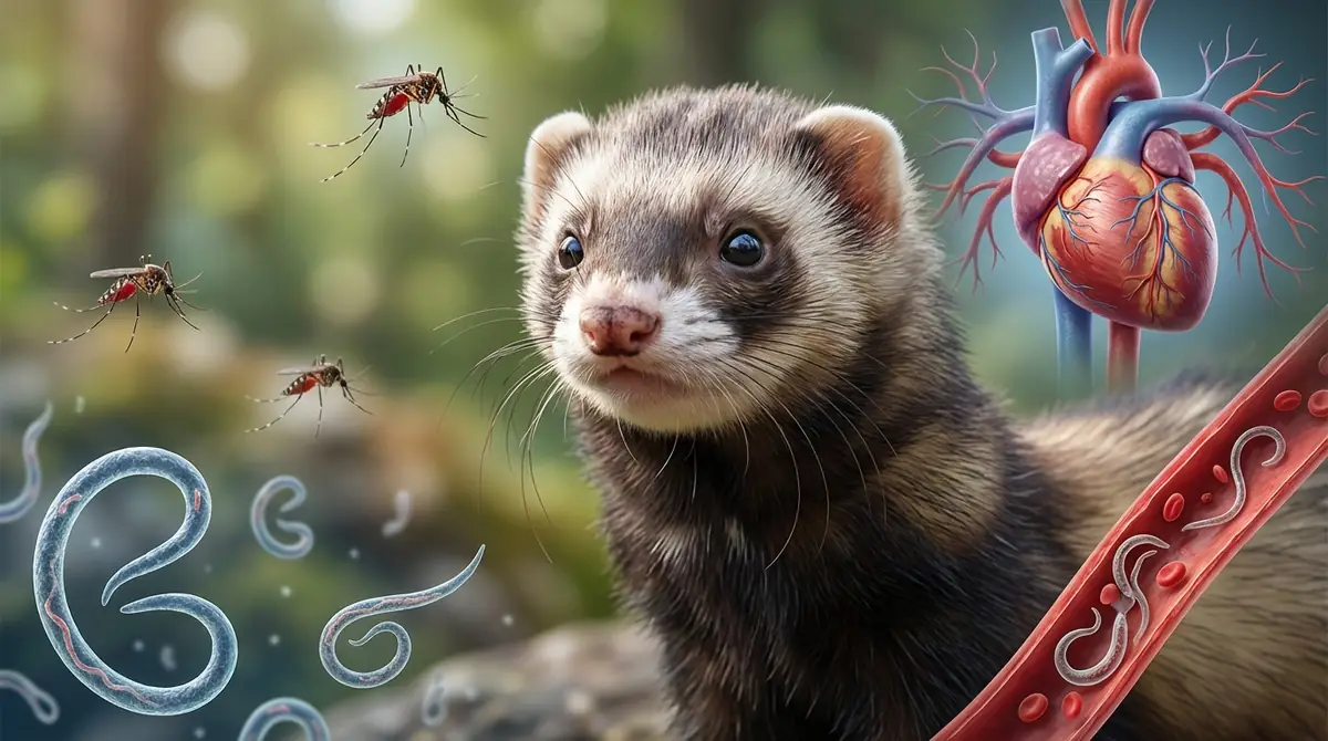 フィラリアとは？感染の仕組みとフェレット特有の危険性