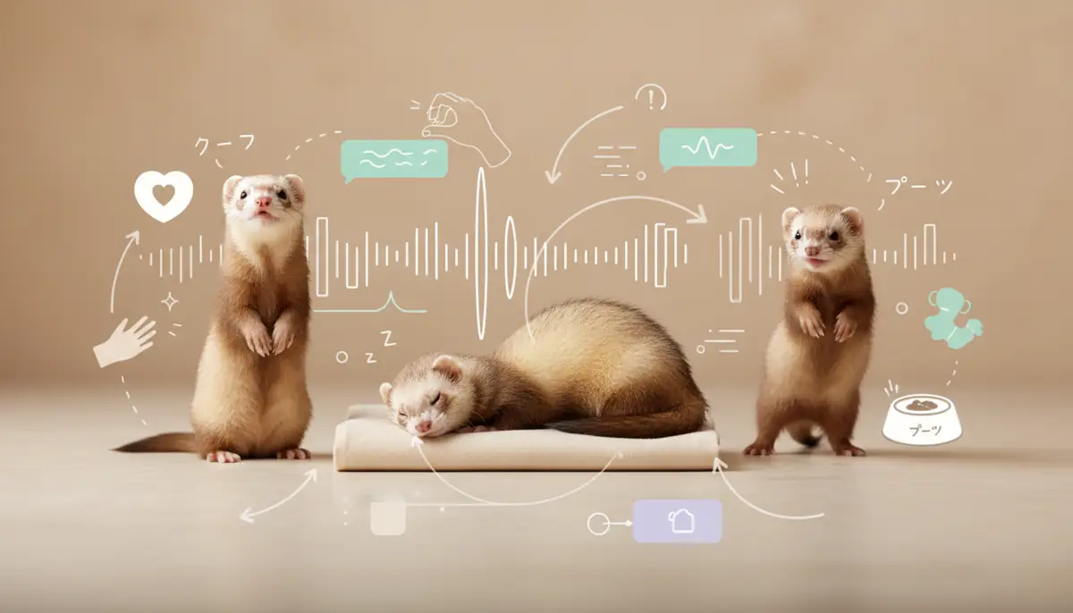 【早見表】フェレットの鳴き声×感情×対応一覧