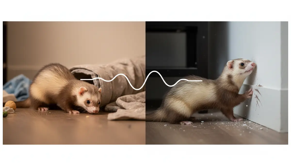 フェレットの穴掘り『正常』と『注意が必要』の見分け方