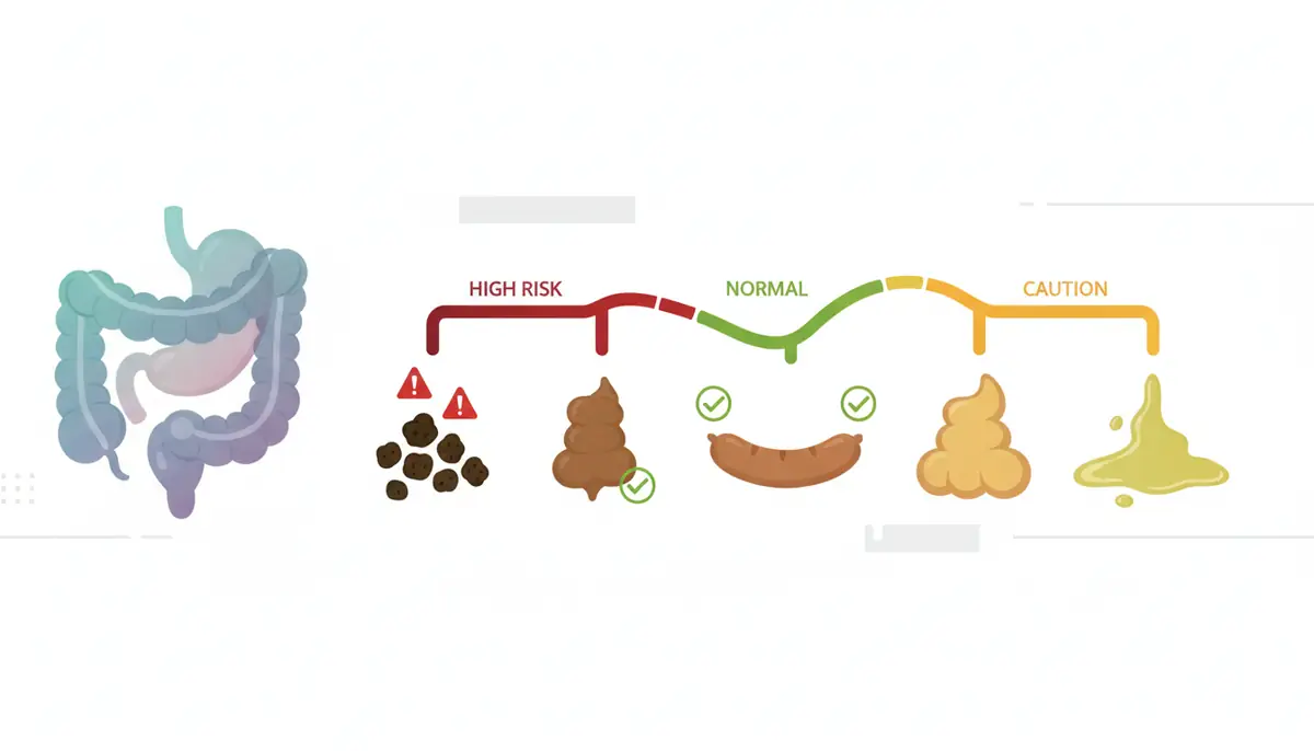 【図解】便の色と形状でわかる危険度マップ