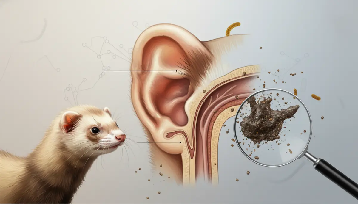 フェレットの耳の構造と汚れやすい理由