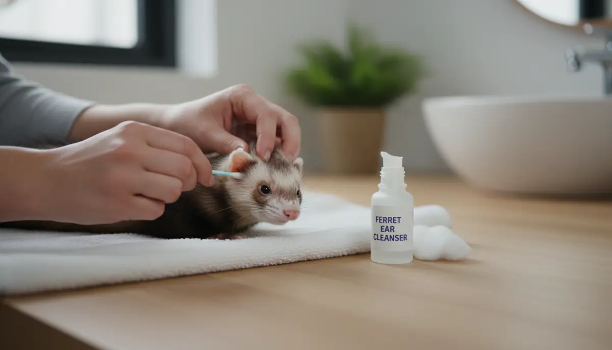 フェレットの耳掃除のやり方【7ステップ】