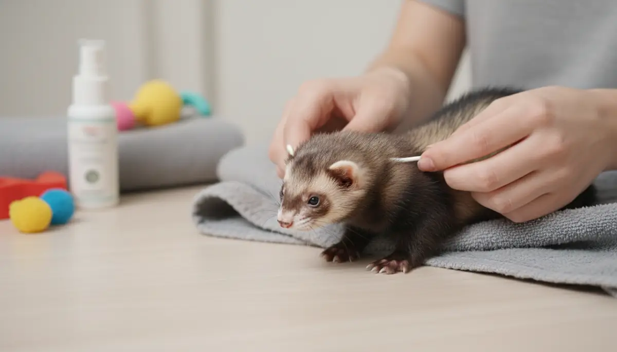 フェレットが耳掃除を嫌がるときの対処法