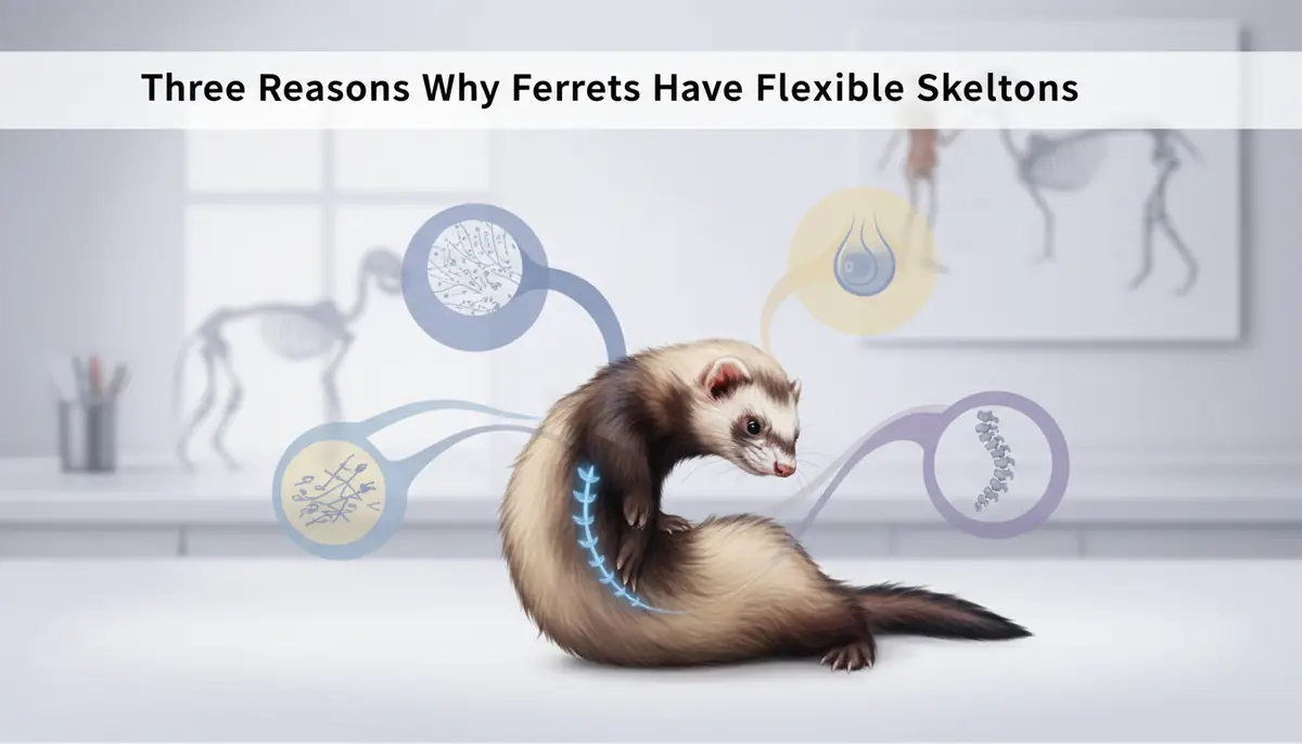 フェレットの骨格が柔らかい3つの理由